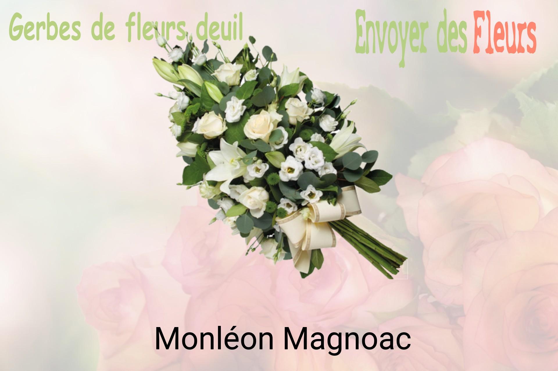 Gerbe de fleurs de deuil livrée à Monléon-Magnoac